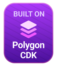Built on the Polygon CDK stack badge